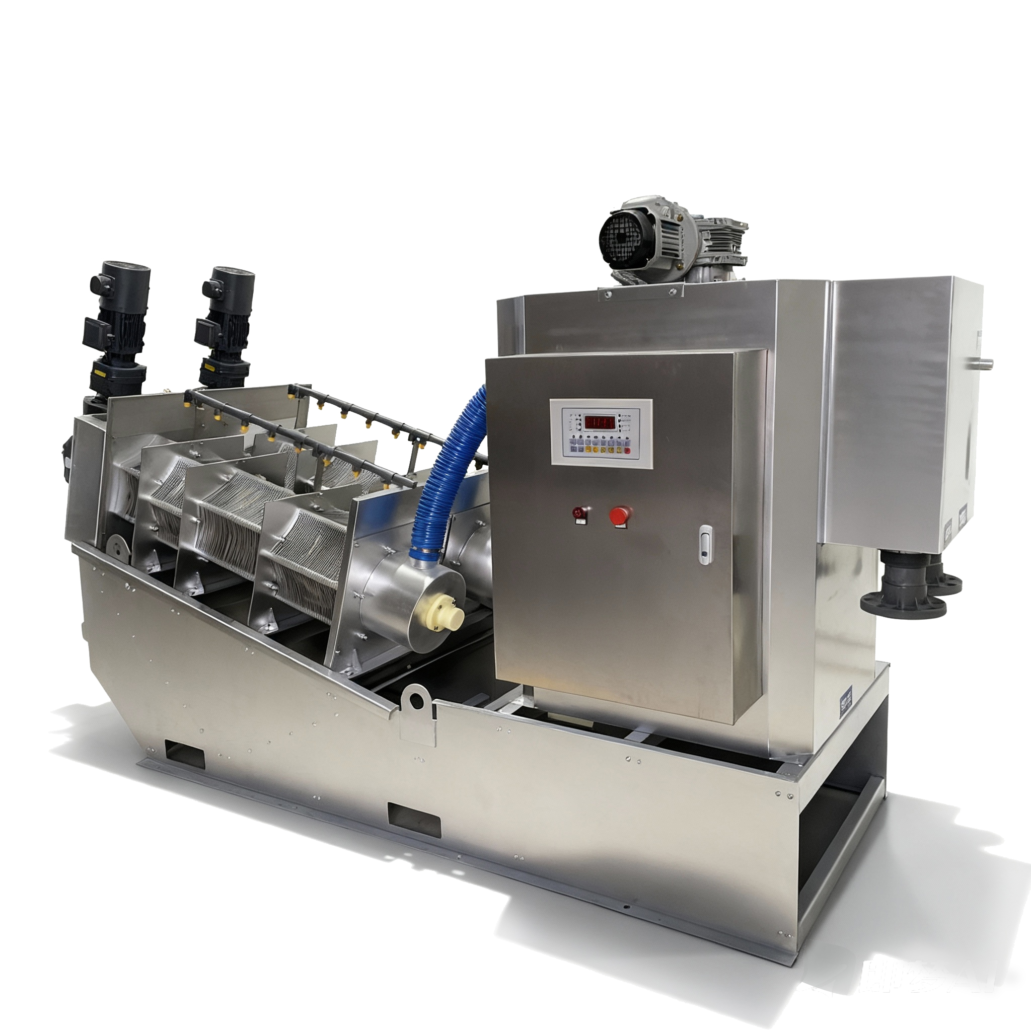 污泥脫水設備改造：疊螺脫水機選型指南與絕干污泥量計算